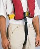 Crutch strap for inflatable lifejacket