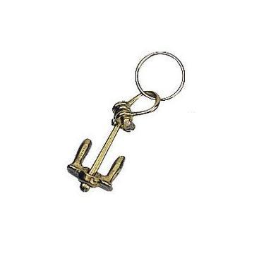 BRASS ANCHOR PATENT KEY CHAINS