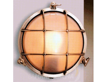FAROL OJO DE BUEY LATÓN PULIDO 155MM