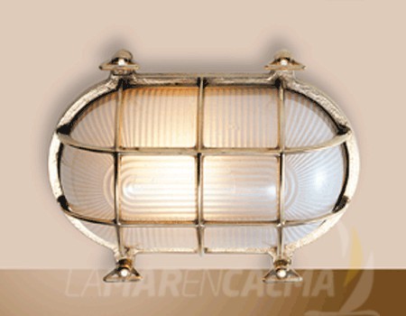 FAROL OJO DE BUEY LATÓN CROMADO 262MM