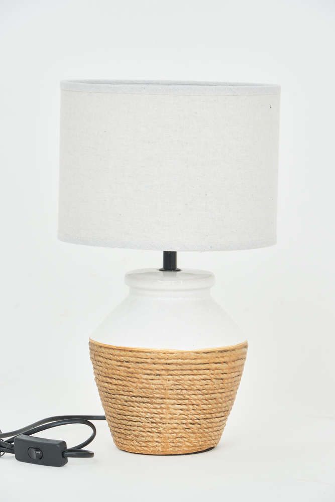 LAMPARA DE CERAMICA CUERDA 23cm x 39 cm
