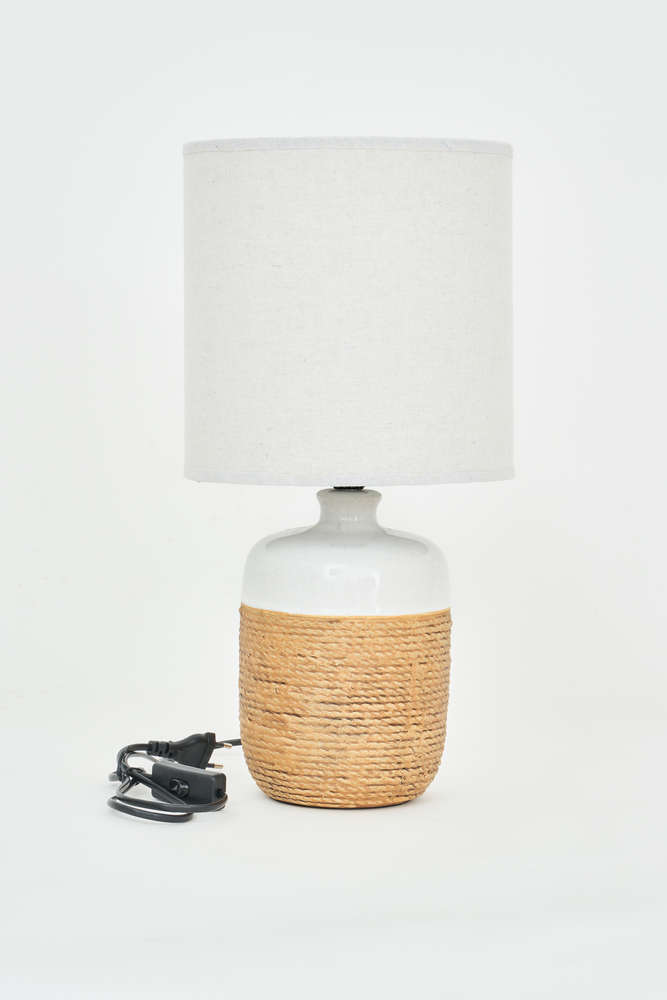 LAMPARA DE CERAMICA CUERDA 23cm x 45 cm