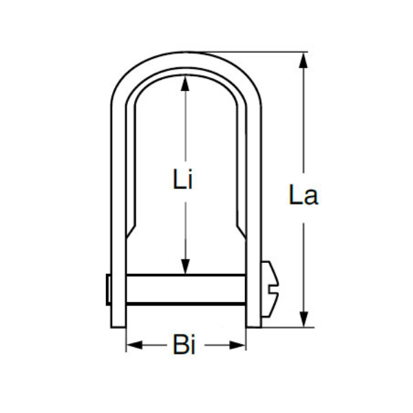 Grillete Presión Nylon para sujeción de velas 36mm - Imagen 3