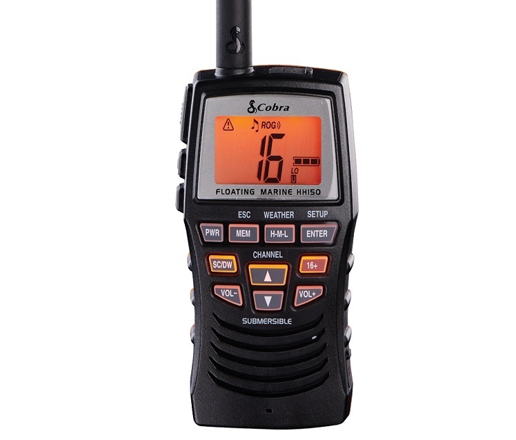 EMISORA VHF PORTATIL FLOTANTE COBRA MRHH 150